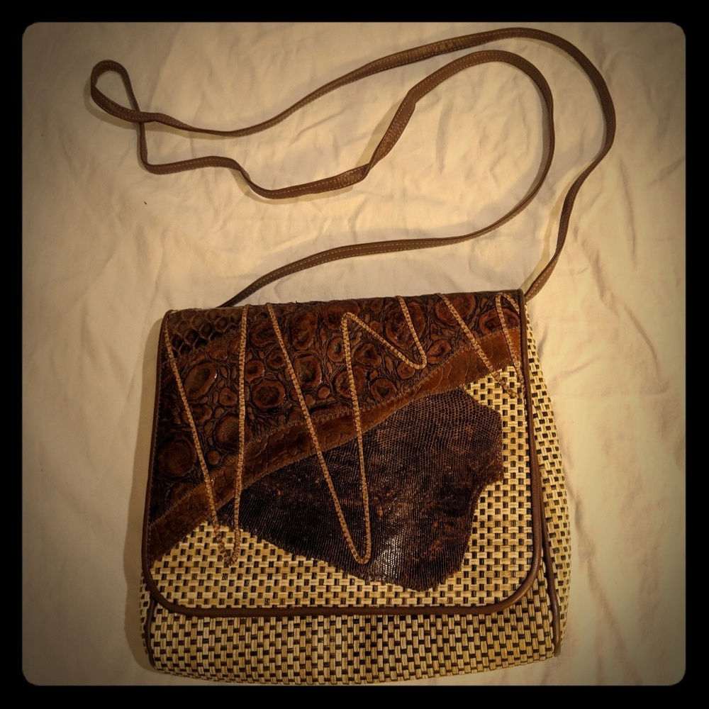 Carlos Falchi woven purse